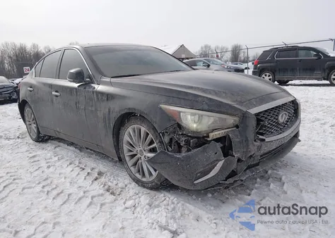 2018 Infiniti Q50 3.0T Luxe z USA, uszkodzony, nr VIN JN1EV7AR0JM431349